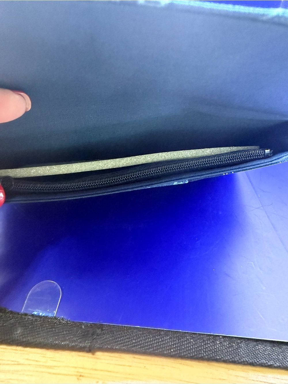 Blue Butterfly Slim Fabric Wallet - Picture 4 of 6